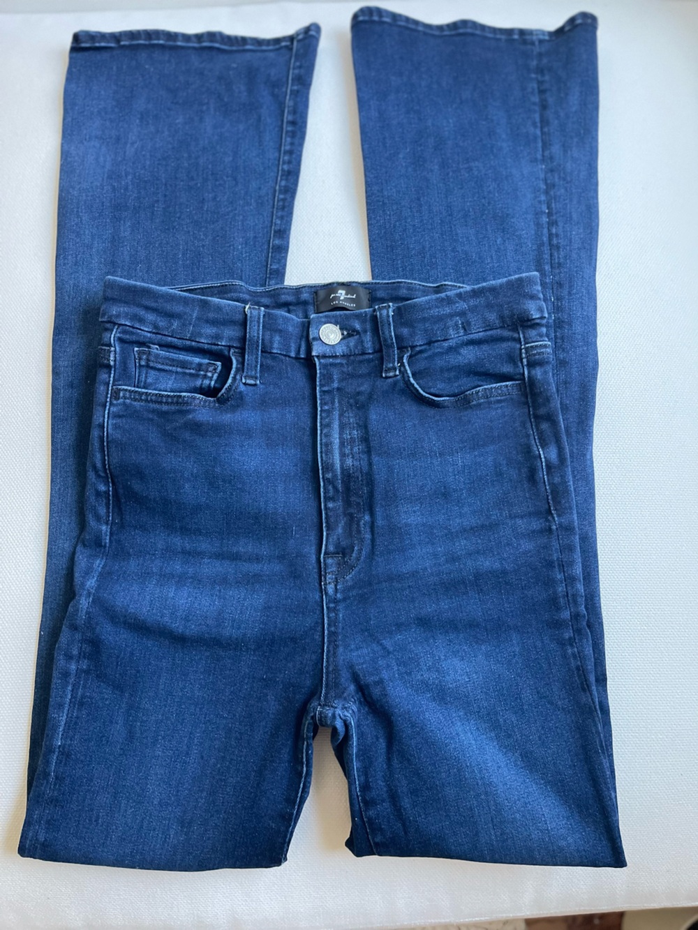 7 For All Mankind Ultra High Rise Skinny Boot size 28 in No Filter Grace